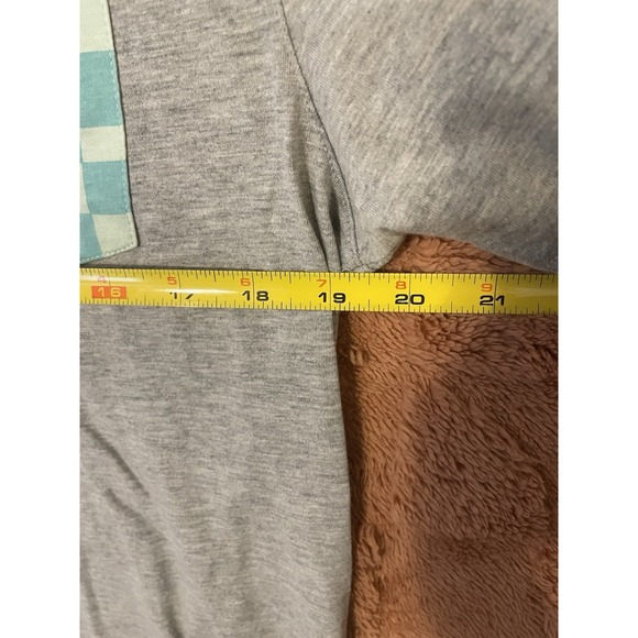 Chubbies Men's T-Shirt Small Gray Short Sleeve Cotton Polyester Checkered Pocket - Picture 5 of 6